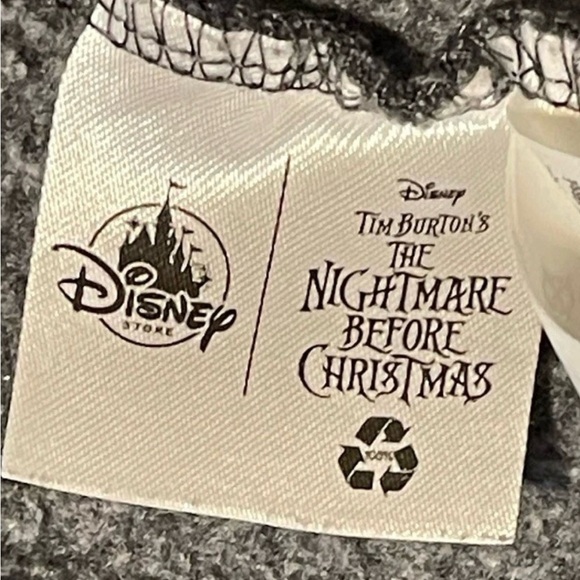 Disney Jack Skellington Hoodie Zip Up Goth Nightmare Before Christmas Medium - Picture 8 of 10